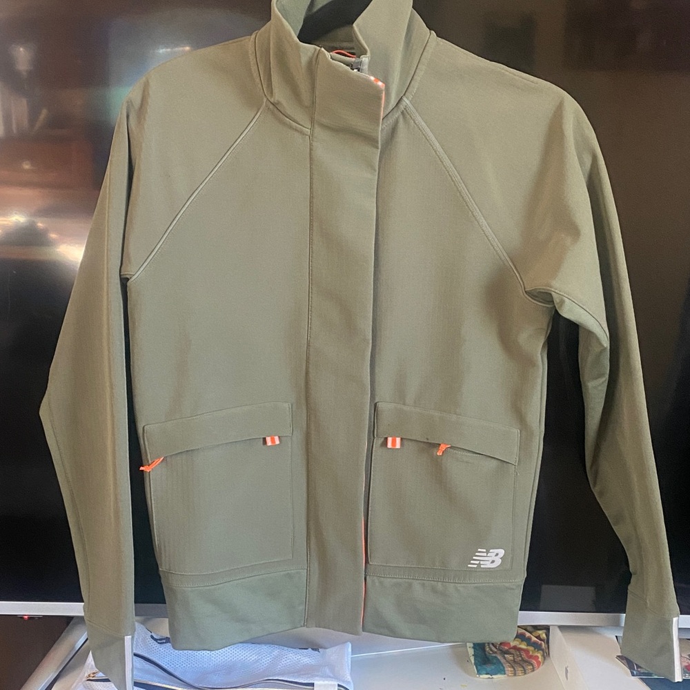 New Balance Olive Windbreaker Jacket